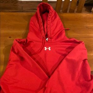 Red under armor hoodie